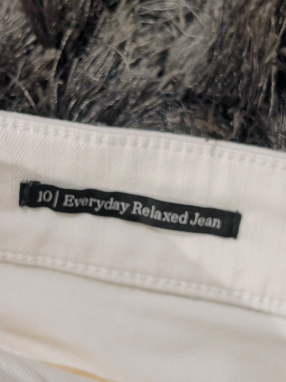 Talbots Everyday Relaxed Jean White Size 10 - Picture 3 of 4